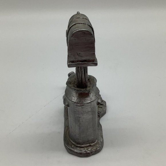 Michael Ritter Vintage Pewter Boy at Mailbox - Picture 7 of 12